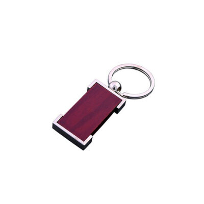 Llavero Rectangular Madera con Caja